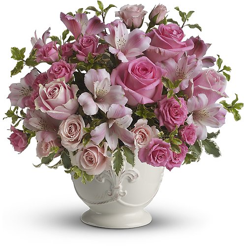 Pink Potpourri Bouquet with Roses