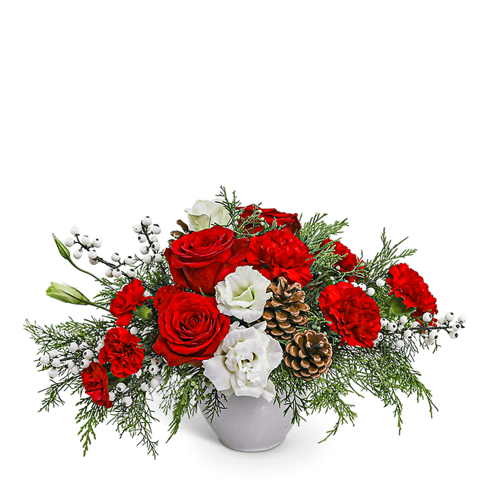 Snowberry Holiday Centerpiece
